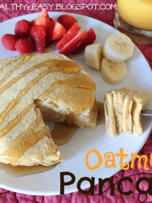 Healthy Oatmeal Pancakes