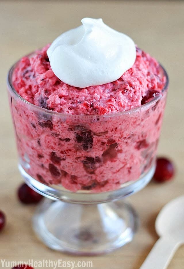 Cranberry Fluff is an easy side dish with only 4 ingredients that's perfect for Thanksgiving or any dinner of the year! Cranberry Fluff is an easy side dish with only 4 ingredients that's perfect for Thanksgiving or any dinner of the year!