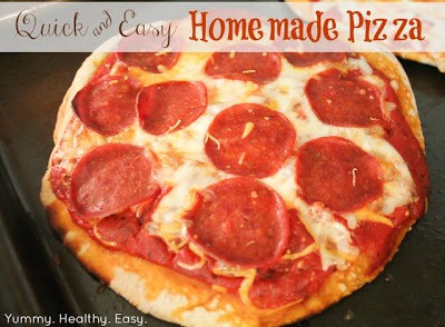 Quick and Easy Homemade Pizza Homemade easy pizza crust and toppings