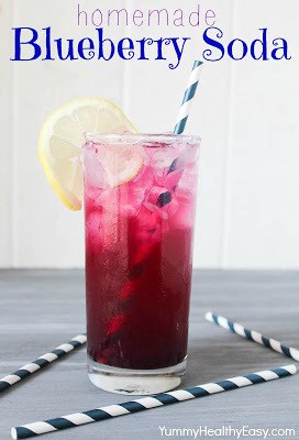 Homemade Blueberry Soda