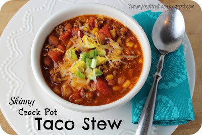 Skinny Crock Pot Taco Stew Skinny Crock Pot Taco Stew