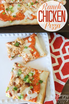 Ranch Chicken Pizza Simple and easy pizza