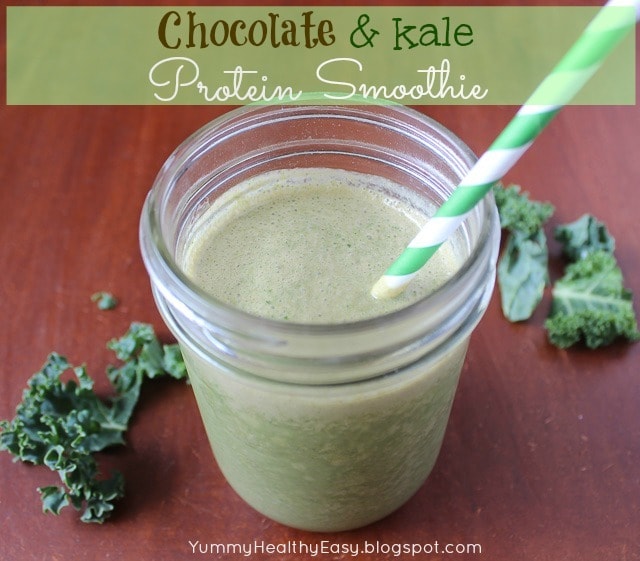 Chocolate & Kale Protein Smoothie Chocolate & Kale Protein Smoothie