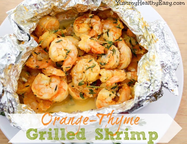 Orange Thyme Grilled Shrimp