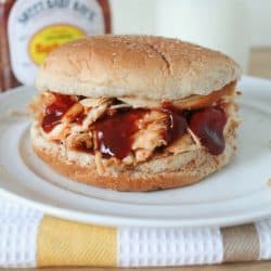 Slow Cooker BBQ Chicken Sandwiches