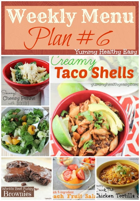 Weekly Menu Plan #6
