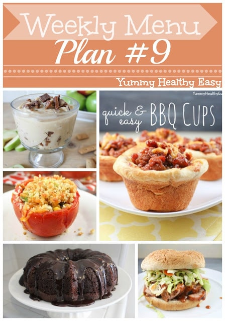 YHE Weekly Menu Plan #9