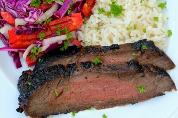 Korean Style BBQ Flank Steak - www.karenskitchenstories.com Korean Style BBQ Flank Steak - www.karenskitchenstories.com