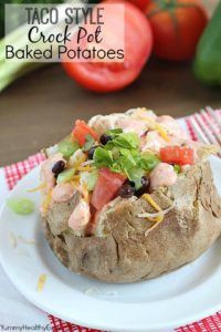 Taco Style Baked Potaotes