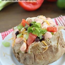 Taco Style Baked Potaotes