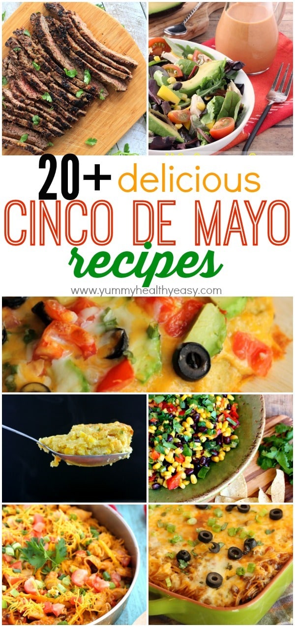 Over 20 Mexican food recipes perfect to celebrate Cinco de Mayo or Taco Tuesday or ANY day, really! Over 20 Mexican food recipes perfect to celebrate Cinco de Mayo or Taco Tuesday or ANY day, really!
