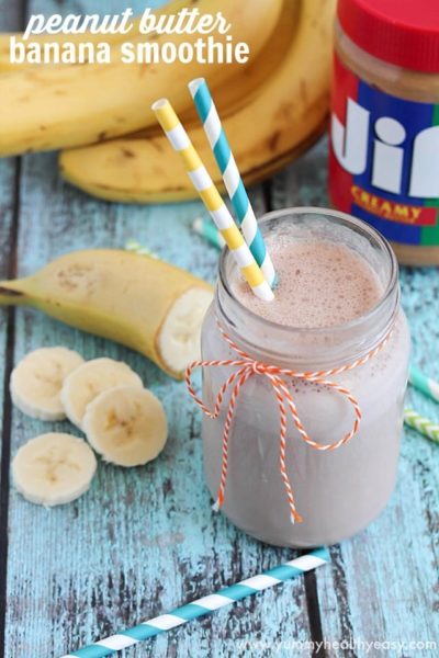 Peanut Butter Banana Smoothie | that great combo of peanut butter & bananas blended together in smoothie form. Makes a refreshing, delicious smoothie! Peanut Butter Banana Smoothie | that great combo of peanut butter & bananas blended together in smoothie form. Makes a refreshing, delicious smoothie!