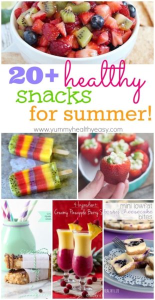 20+ Healthy Snacks for Summer! A great collection of guiltless treats you can enjoy all summer long! 20+ Healthy Snacks for Summer! A great collection of guiltless treats you can enjoy all summer long!