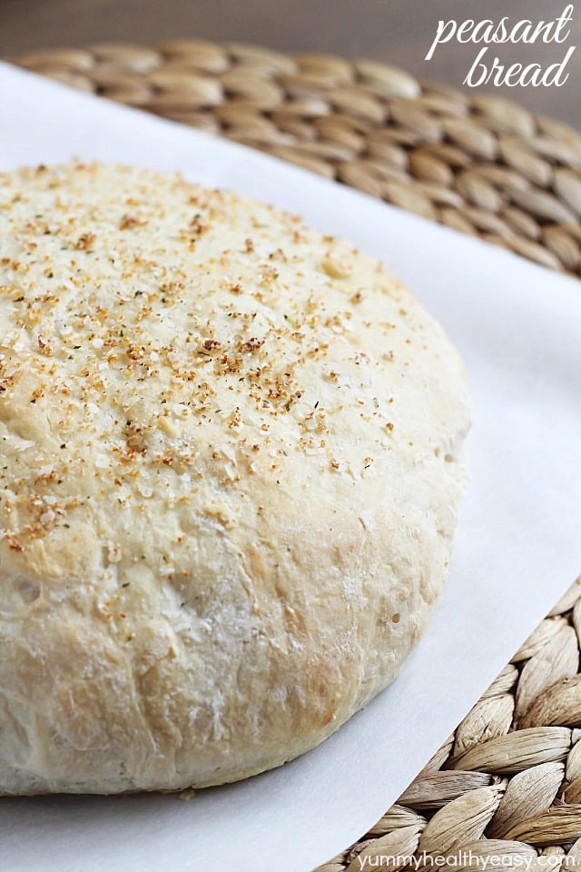 This Peasant Bread is a simple to make, no-knead recipe for the BEST bread ever!