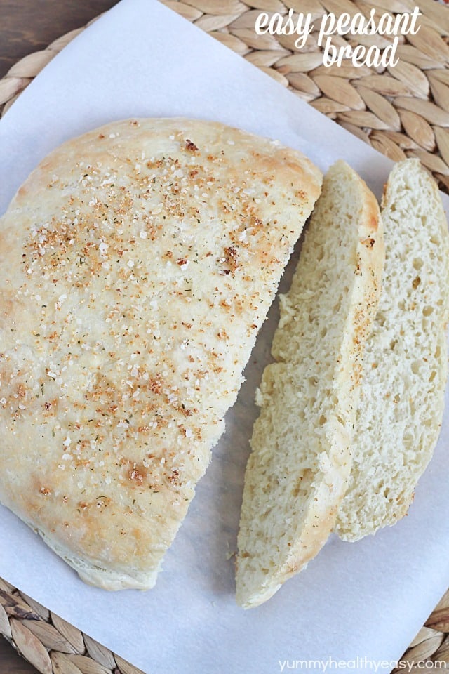 This Peasant Bread is a simple to make, no-knead recipe for the BEST bread ever!