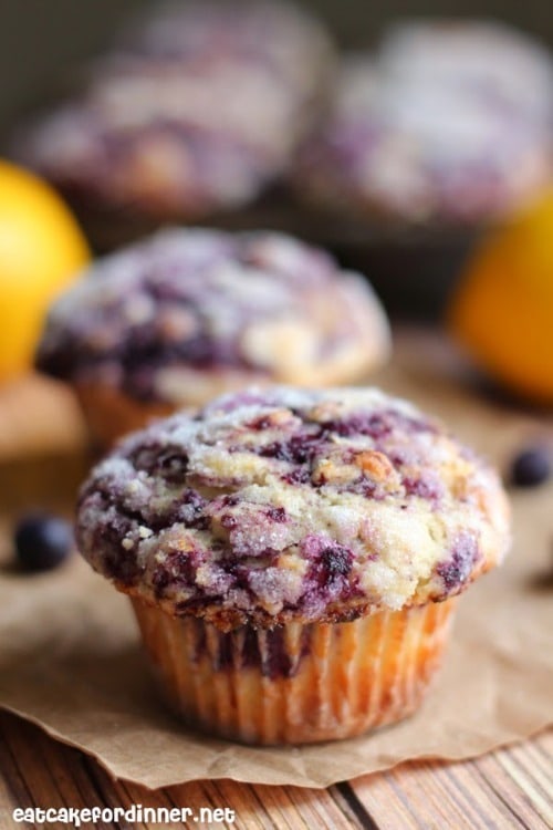 The Best Blueberry Muffins Ever by eatcakefordinner.net The Best Blueberry Muffins Ever by eatcakefordinner.net