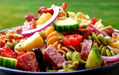 Antipasto Pasta Salad with Tangy Red Wine Vinaigrette - Noble Pig