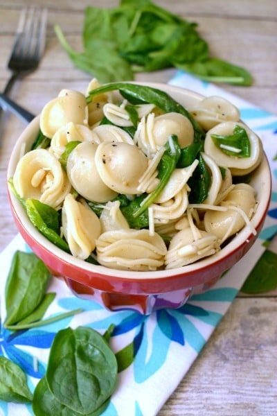 Spinach Pine Nut Pasta Salad - Lemon Tree Dwelling