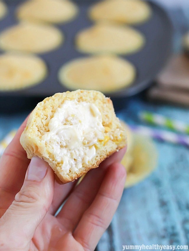 Light & Fluffy Corn Muffins - the perfect salty and sweet combo muffins that are fluffy and delicious!