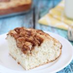Cinnamon Swirl Coffee Cake - quick and easy coffee cake made using baking mix and with cinnamon swirls throughout!