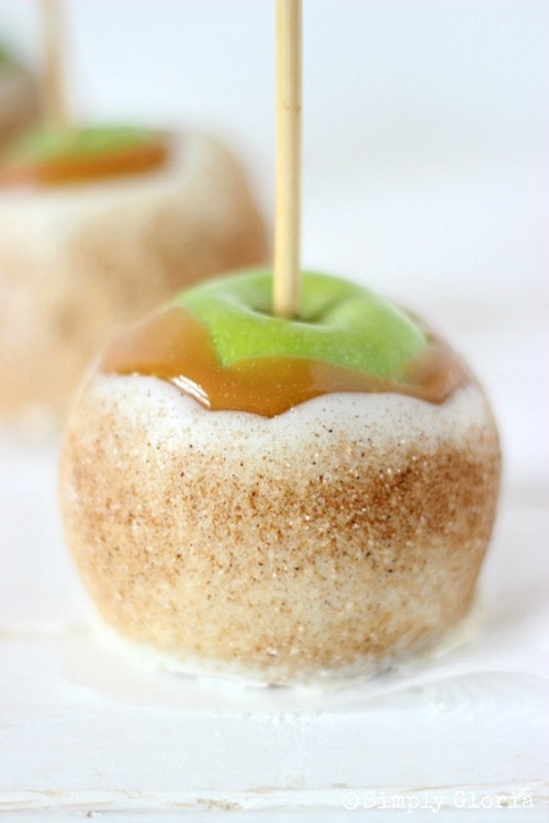 Chai Sugared Caramel Apples from Simply Gloria