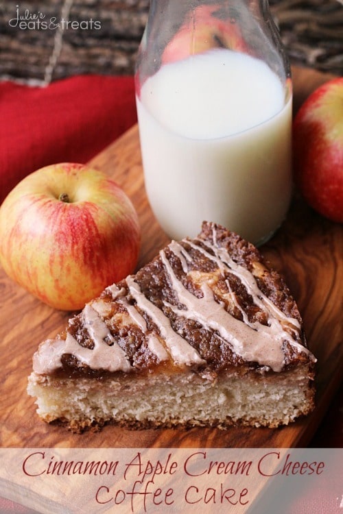 Cinnamon Apple Cream Cheese Coffee Cake from Julie's Eats and Treats