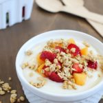 Fruit, Yogurt & Granola Parfait - healthy, delicious & easy breakfast or snack! #NatureValleyGranola