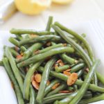 Lemon Green Beans Amandine - an easy and delicious side dish!