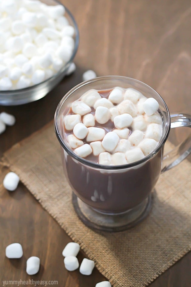 Crock Pot Hot Chocolate - the easiest way to make hot chocolate for a crowd!