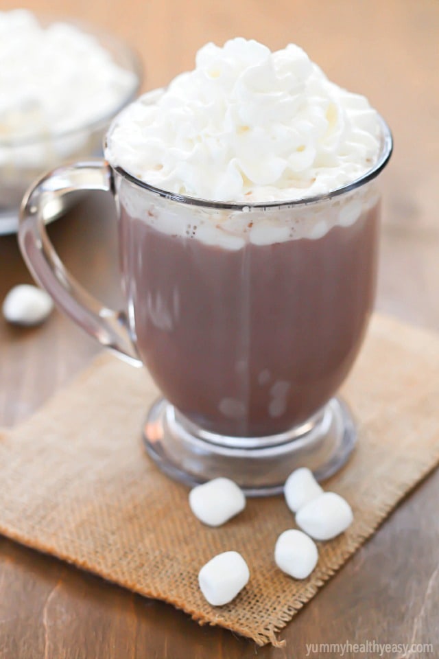 Crock Pot Hot Chocolate - the easiest way to make hot chocolate for a crowd!