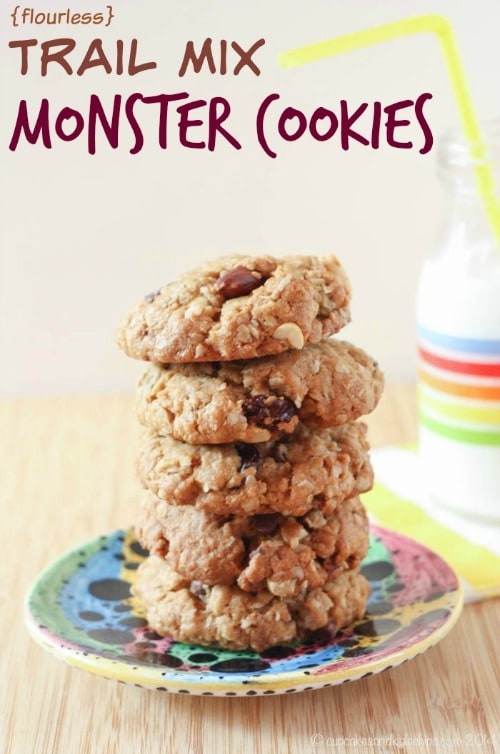 Trail Mix Monster Cookies from Cupcakes & Kale Chips