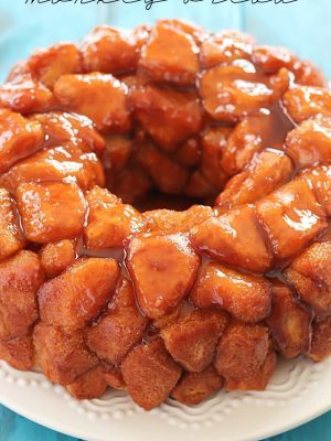 This Caramel Monkey Bread recipe is out of this world delicious! Only 5 simple ingredients to the most delectable, caramel breakfast treat - you NEED to make this!
