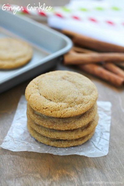 Ginger Crinkle Cookies are soft and chewy in the middle and crispy on the edges. The best gingersnap taste, our family favorite for the holidays!