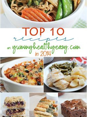 Say goodbye to 2014! Check out the Top 10 recipes and/or posts that were on Yummy Healthy Easy this year!