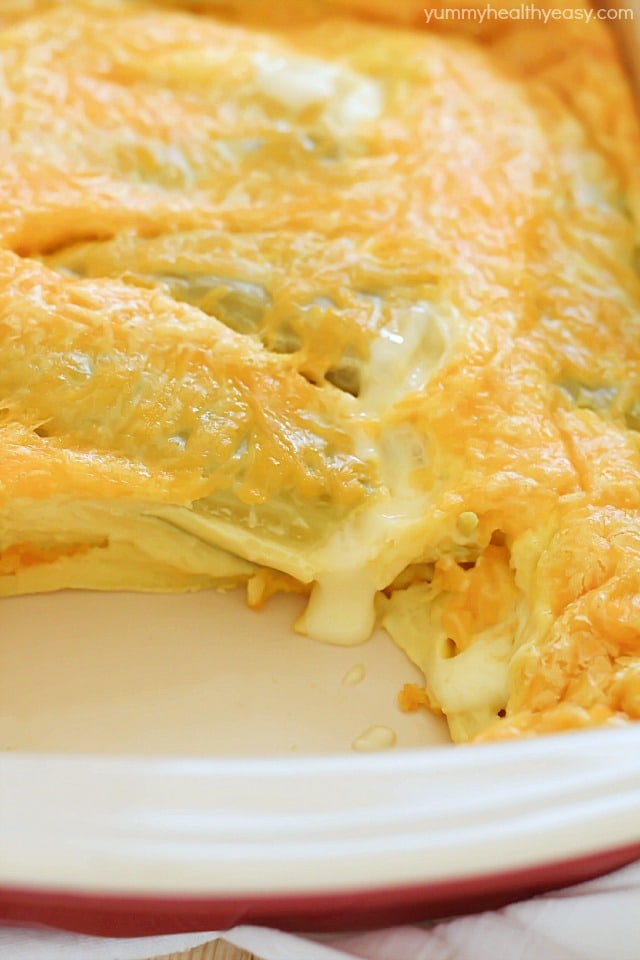 If you like chile rellenos, you will LOVE this Chile Relleno Casserole! It's quick, easy and tastes just like the chile relleno dish at your favorite Mexican food restaurant! Plus, it's inexpensive and feeds a big family!