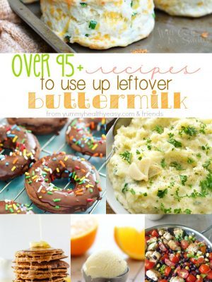 Don't throw away that leftover buttermilk anymore! Here are 95+ recipes using buttermilk - from breakfast to dessert!