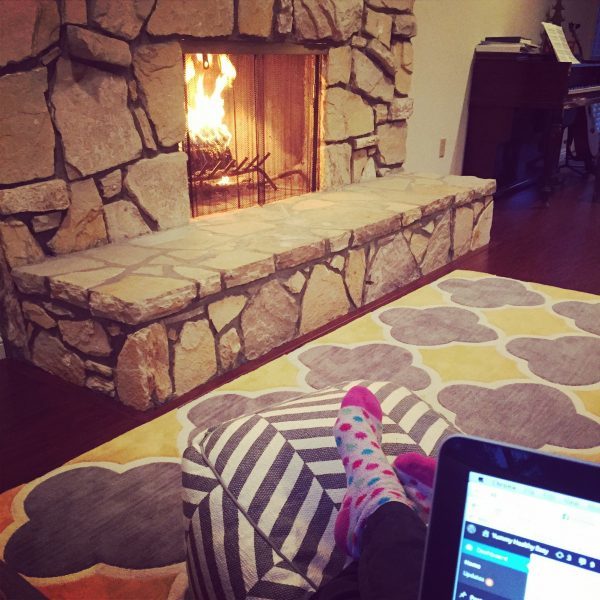 #SweetWarmUp by the fire!