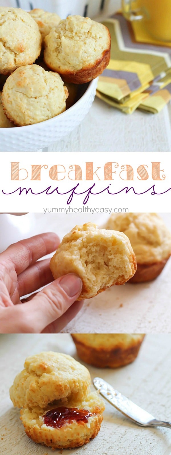Mom's quick and easy breakfast muffins - a family favorite muffin recipe that is easily whipped up in minutes!