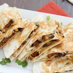This quick & easy vegetarian quesadilla is full of healthy proteins and of course, veggies. You will love the flavor combo of black beans, corn, onions, salsa and Boca veggie patties. This is a satisfying meal that doesn't take long to make and will fill you up for hours. Plus, it tastes amazing! You won't even know it's healthy! ;) #bocaessentials #ad