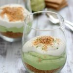 When life gives you avocados, make a parfait! Creamy, delicious No-Bake Avocado Lime Parfaits. With a layer of cinnamon graham crumbles, a rich layer of avocado and lime and a creamy yogurt topping plus some lime zest thrown on top - heaven!