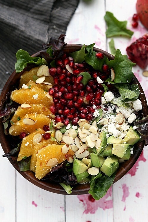 Pomegranate Orange Salad by Chelsea's Messy Apron
