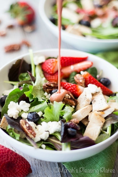 Sweet Strawberry Chicken Salad by Mariah's Pleasing Plates