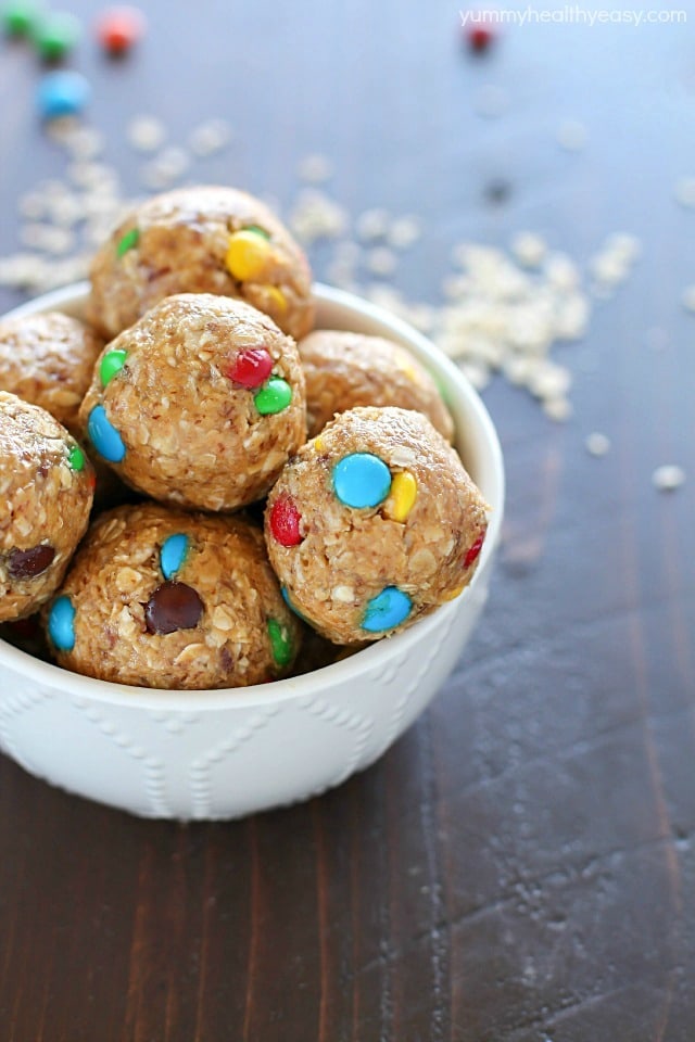 Unbelievably delicious Peanut Butter Oat Balls made in minutes, with only a few ingredients. Plus a KitchenAid Mixer with Ice Cream Maker Giveaway!