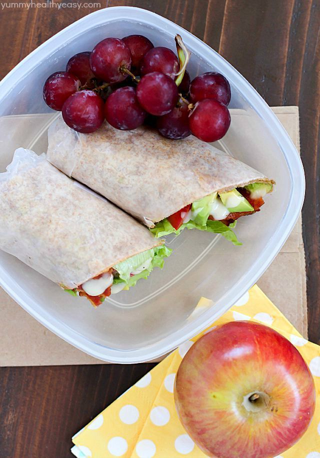 Sick of boring lunches? You NEED to throw an easy BLTA wrap in the lunchbox! What could be better than a bacon, lettuce, tomato & avocado wrap with a creamy dressing? Seriously the most amazing wrap ever. #Tessemaes #BacktoSchool #ad