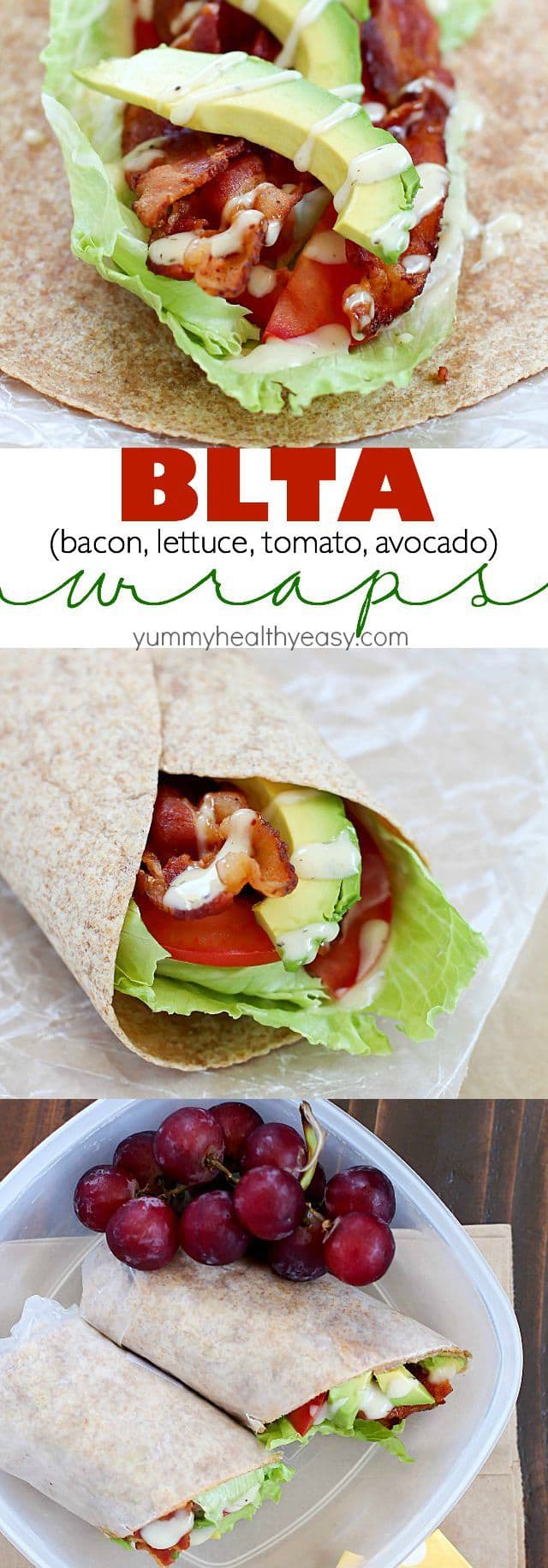 Sick of boring lunches? You NEED to throw an easy BLTA wrap in the lunchbox! What could be better than a bacon, lettuce, tomato & avocado wrap with a creamy dressing? Seriously the most amazing wrap ever. #Tessemaes #BacktoSchool #ad