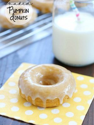 You won't believe the incredible flavor in these Baked Pumpkin Donuts... especially since they're so easy to make! Every bite is soft, moist and full of pumpkin & spice flavors. One of the best donut recipes I've ever had! #truvia #ad
