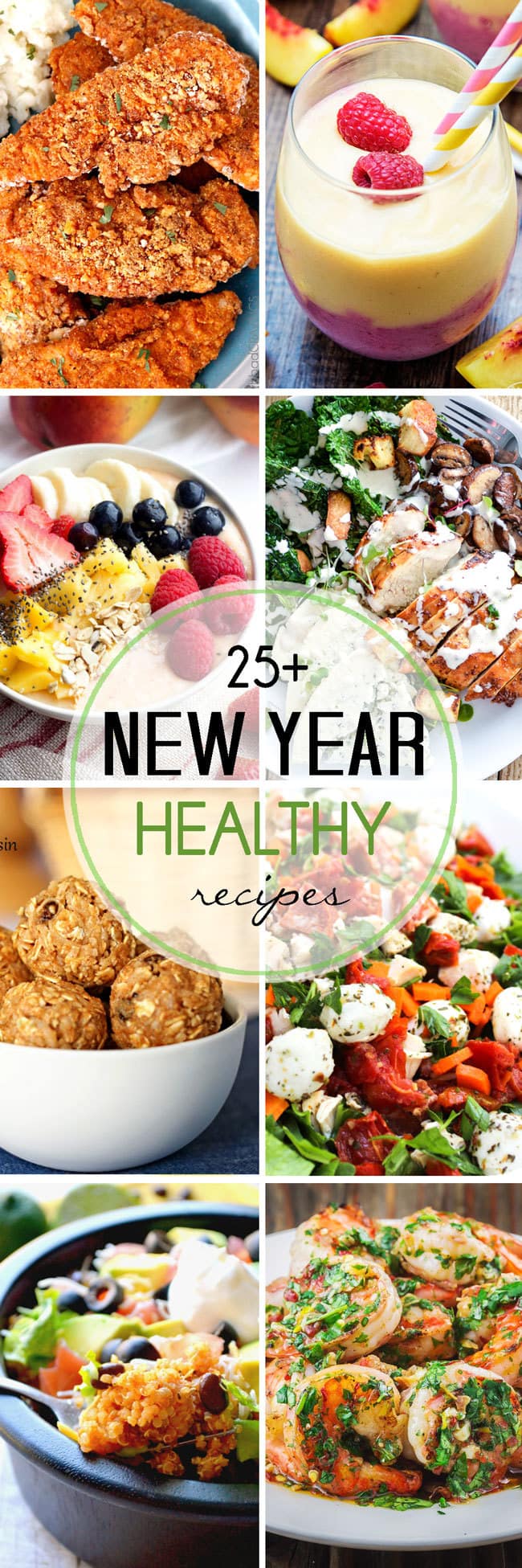 These 25+ healthy recipes are perfect for adding to your meal plans to help you stay on the healthy track for the new year! They range from breakfast to snacks and dessert and are not to be missed!