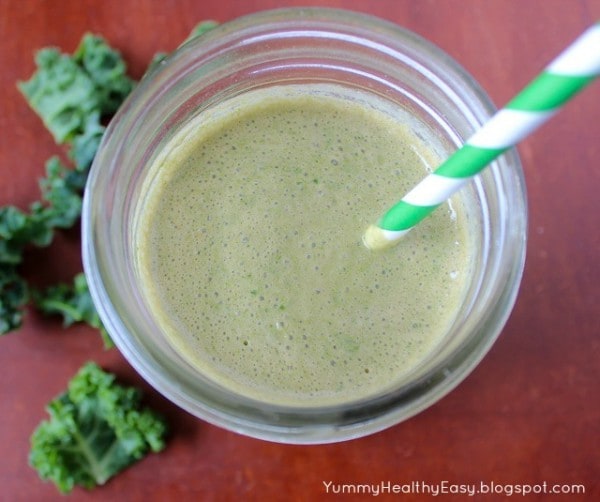 Chocolate and Kale Protein Smoothie by Yummy Healthy Easy
