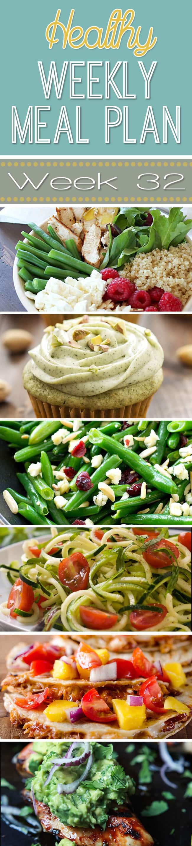 Healthy Weekly Meal Plan #32 - be prepared to be amazed at all the yummy dishes in this week's Healthy Weekly Meal Plan! Plan out your meals for the week with ease, and eat healthy! You will love the array of new recipes to try!