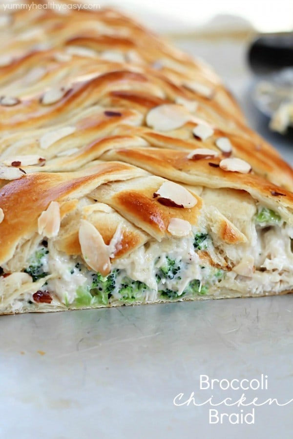 Chicken Broccoli Braid by Yummy Healthy Easy